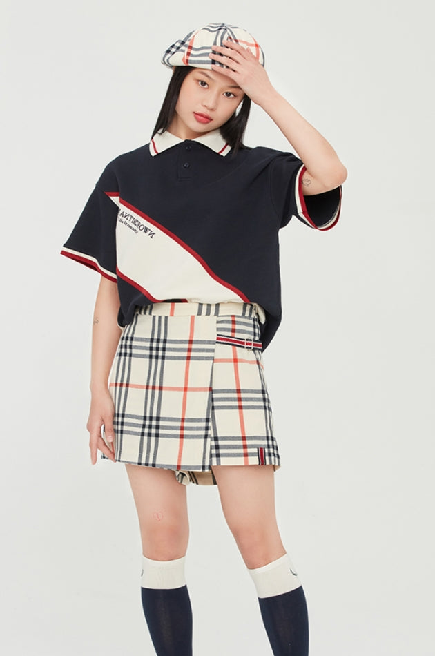 ロマンティッククラウン(ROMANTIC CROWN) RMTC LOGO LINE POLO_NAVY