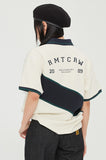 ロマンティッククラウン(ROMANTIC CROWN) RMTC LOGO LINE POLO_OATMEAL
