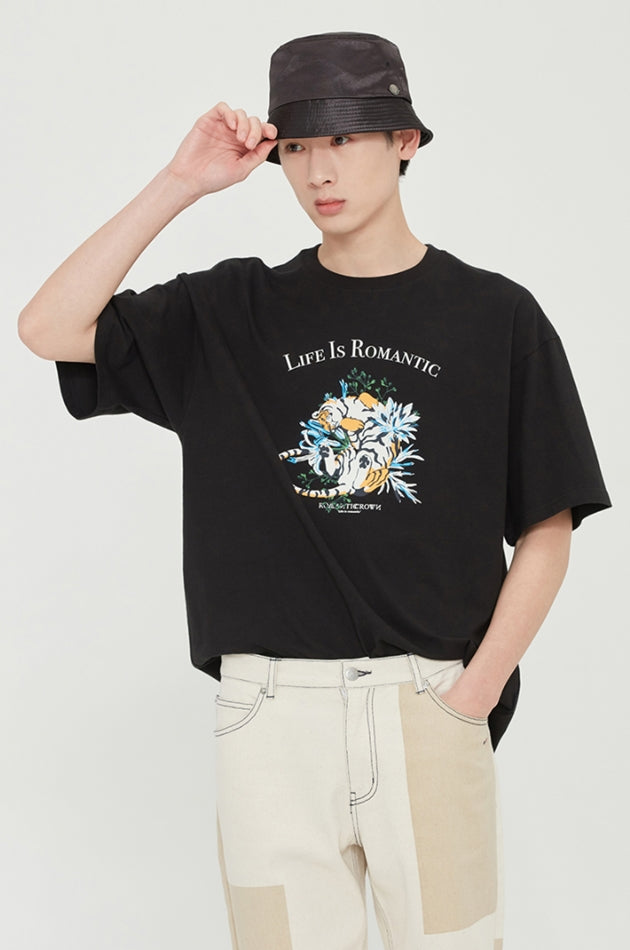 ロマンティッククラウン(ROMANTIC CROWN) AMUR TIGER TEE_BLACK