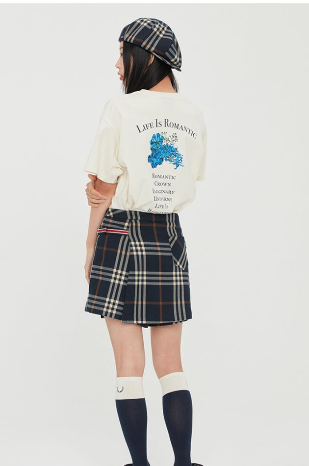 ロマンティッククラウン(ROMANTIC CROWN)  WILD FLOWER TEE_OATMEAL