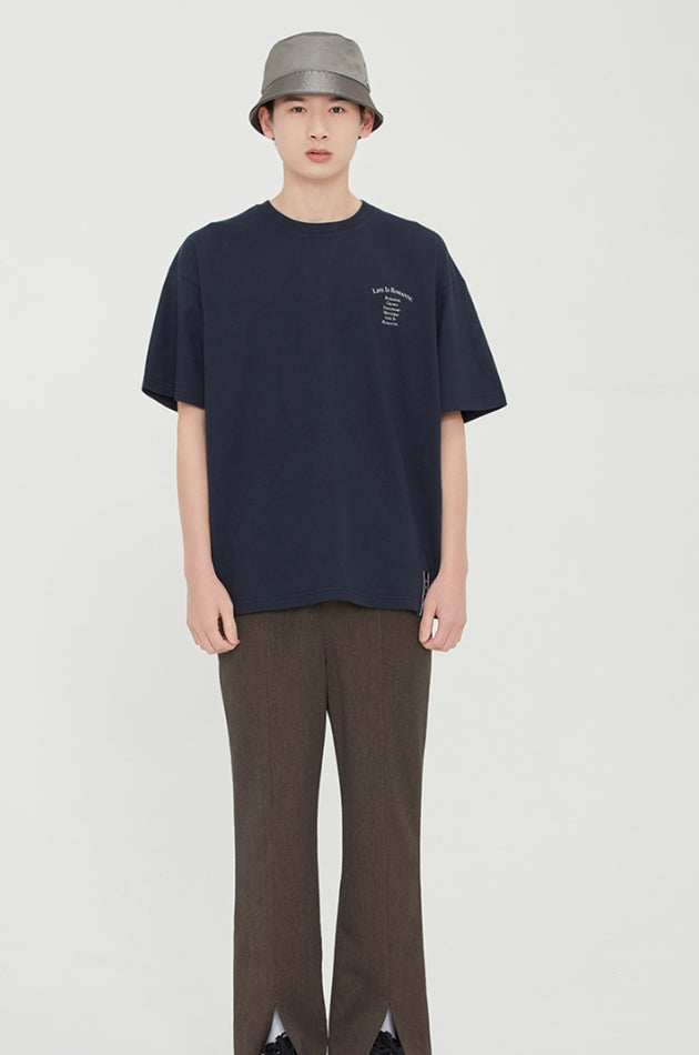 ロマンティッククラウン(ROMANTIC CROWN)  WILD FLOWER TEE_NAVY