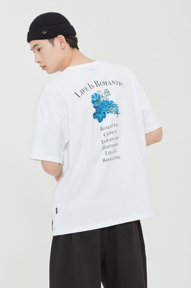 ロマンティッククラウン(ROMANTIC CROWN) WILD FLOWER TEE_WHITE