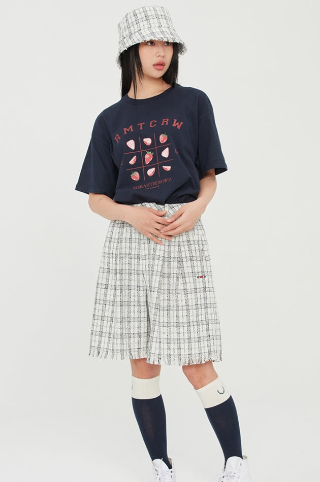 ロマンティッククラウン(ROMANTIC CROWN) STRAWBERRY BINGO TEE_NAVY