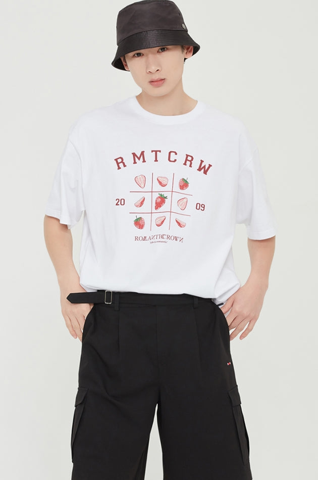 ロマンティッククラウン(ROMANTIC CROWN) STRAWBERRY BINGO TEE_WHITE