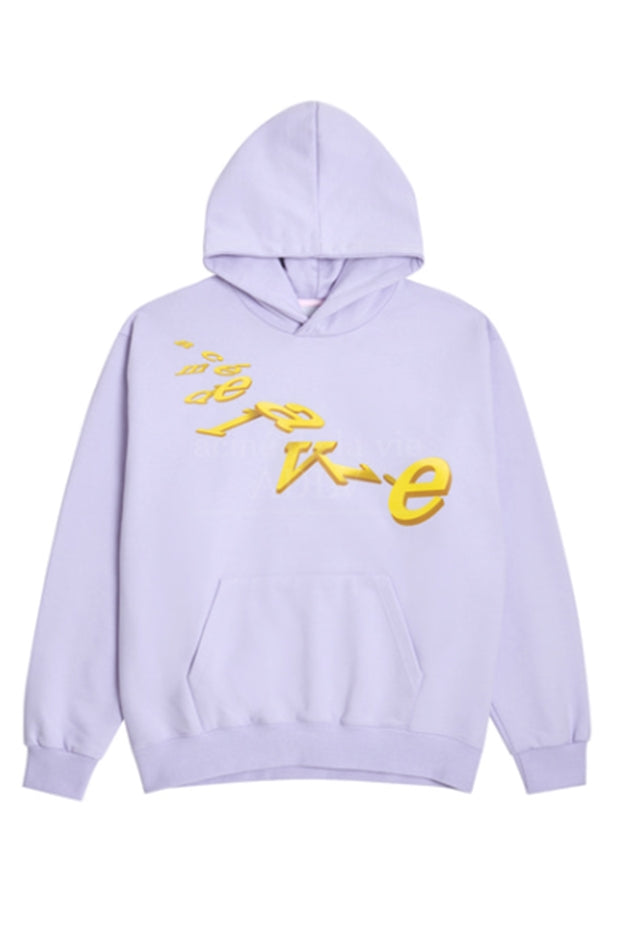 アクメドラビ(acme' de la vie)   FALLDOWN LOGO HOODIE LIGHT PURPLE
