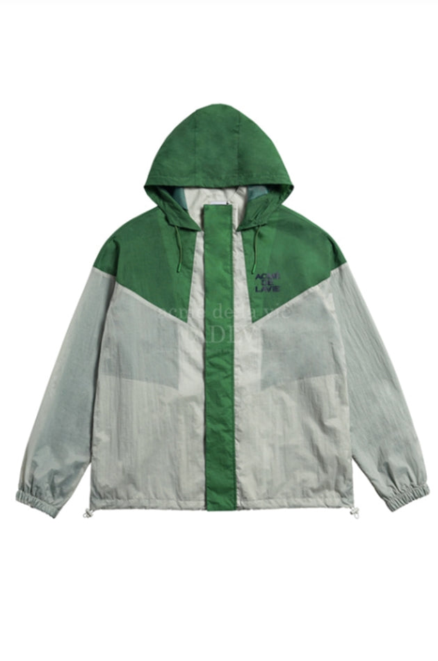 アクメドラビ(acme' de la vie) ADLV WOVEN HOODIE WIND JACKET GREY
