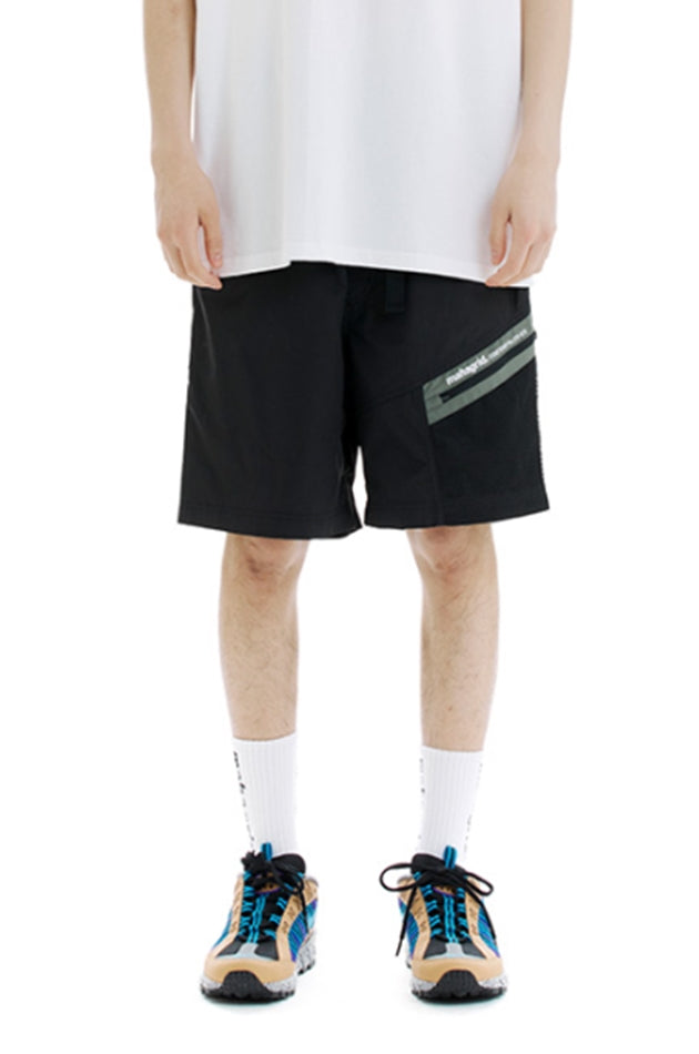 mahagrid (マハグリッド)  BELTED ZIP SHORT [BLACK]