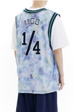 mahagrid (マハグリッド)  DYED BASKETBALL JERSEY [NAVY]