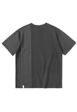 mahagrid (マハグリッド) BLOCKED EMB TEE [CHARCOAL]