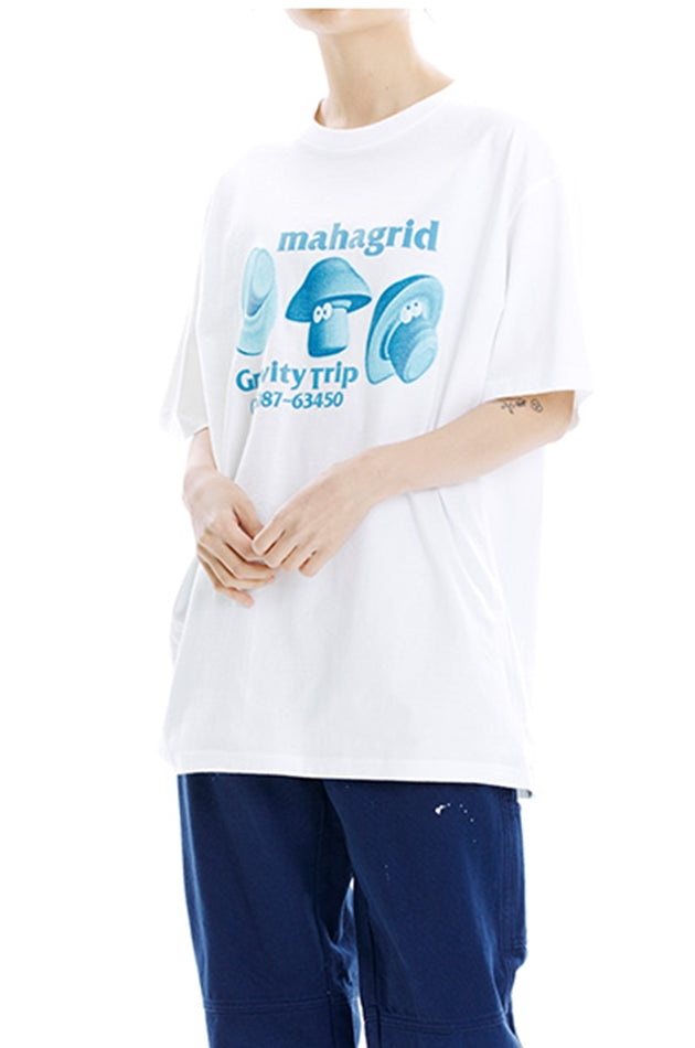 mahagrid (マハグリッド)   MUSHROOM TRIP TEE [WHITE]
