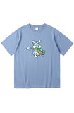 mahagrid (マハグリッド)   WATER RABBIT TEE [BLUE]