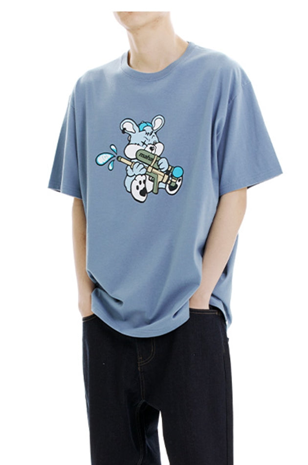 mahagrid (マハグリッド) WATER RABBIT TEE [BLUE] – UNDERSTUDY