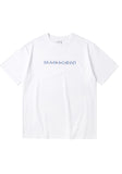 mahagrid (マハグリッド)   SERIF LOGO TEE [WHITE]