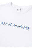 mahagrid (マハグリッド)   SERIF LOGO TEE [WHITE]