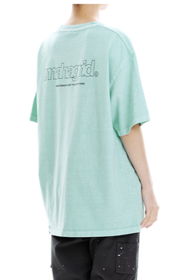 mahagrid (マハグリッド)  LICENSE PIGMENT TEE [GREEN]
