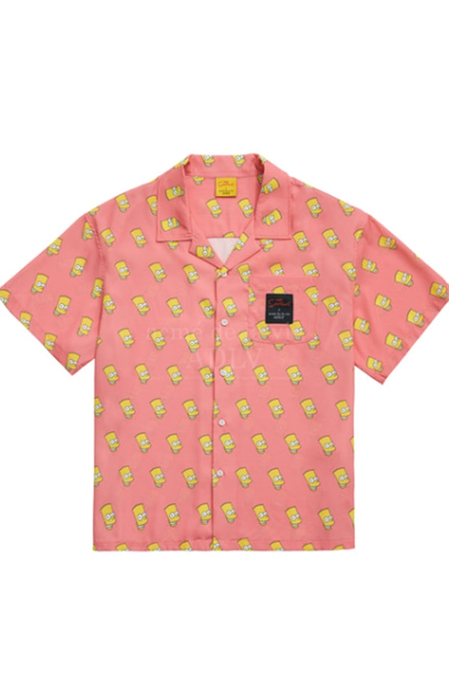 アクメドラビ(acme' de la vie) [ADLV X SIMPSONS] BART SHIRT PINK