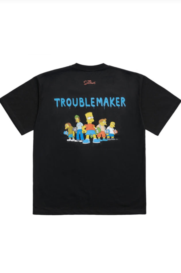 アクメドラビ(acme' de la vie) [ADLV X SIMPSONS] GRAFFITI BART SHORT SLEEVE T-SHIRT BLACK