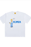 アクメドラビ(acme' de la vie) [ADLV X SIMPSONS] PAINT HOMER SHORT SLEEVE T-SHIRT WHITE