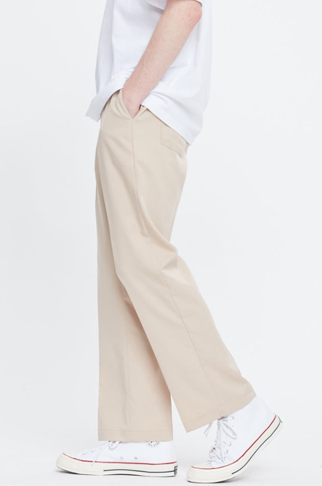 ベドインベド(BADINBAD) EASY BANDING SLACKS_BEIGE