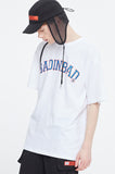 ベドインベド(BADINBAD) COLLEGE FONT LOGO TEE_WHITE