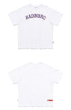 ベドインベド(BADINBAD) COLLEGE FONT LOGO TEE_WHITE