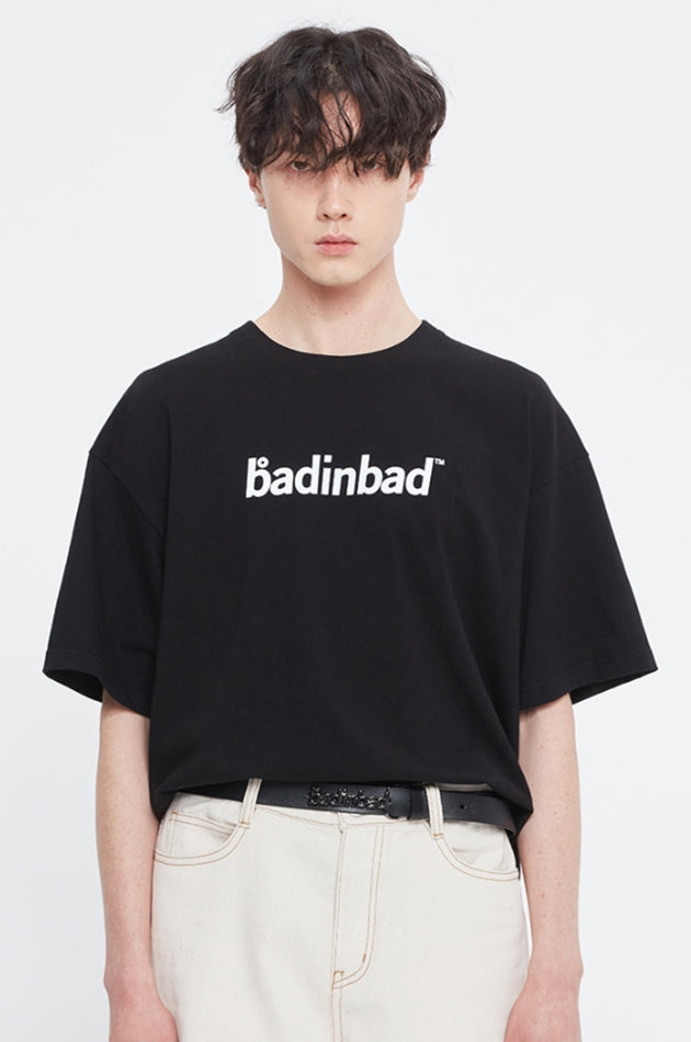 ベドインベド(BADINBAD)   ROLLING LOGO TEE_BLACK