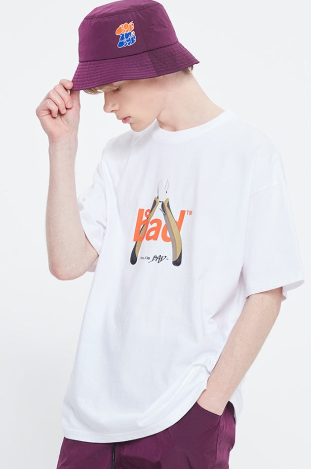 ベドインベド(BADINBAD)    BAD TOOL LOGO TEE_WHITE