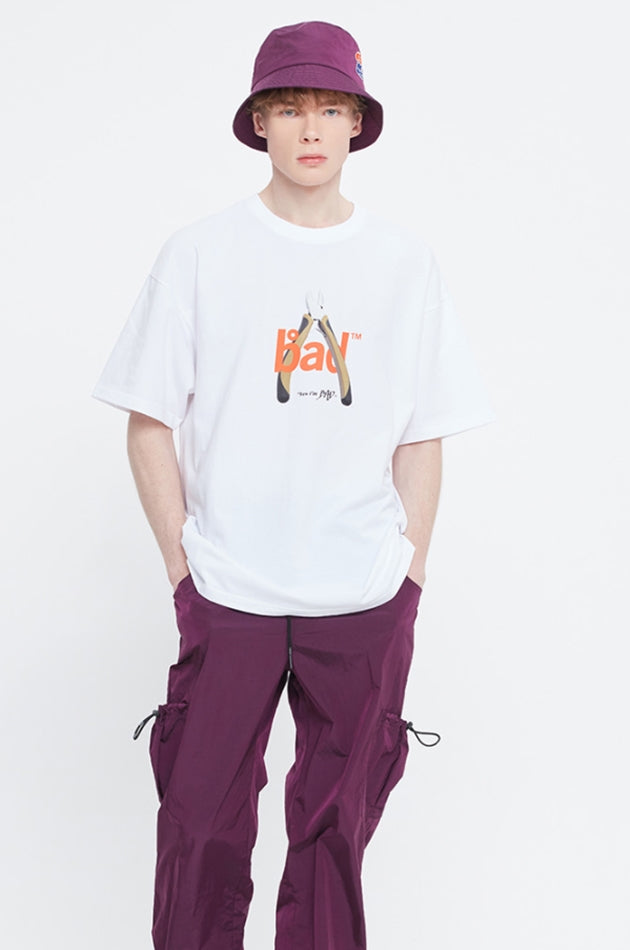 ベドインベド(BADINBAD)    BAD TOOL LOGO TEE_WHITE