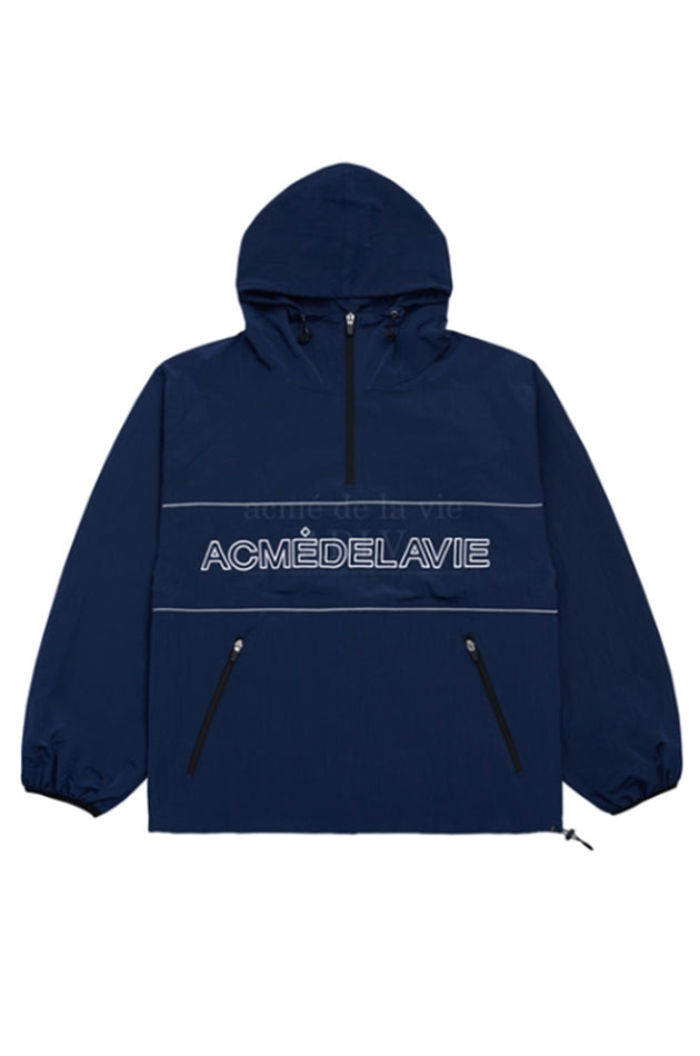 アクメドラビ(acme' de la vie)  PIPING SET-UP ANORAK NAVY