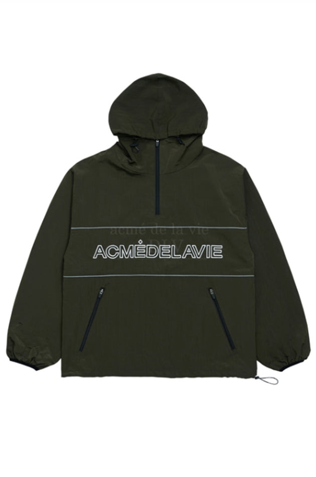 アクメドラビ(acme' de la vie)  PIPING SET-UP ANORAK KHAKI