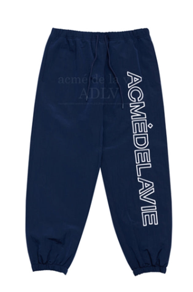 アクメドラビ(acme' de la vie) EMBROIDERY LOGO LONG PANTS NAVY