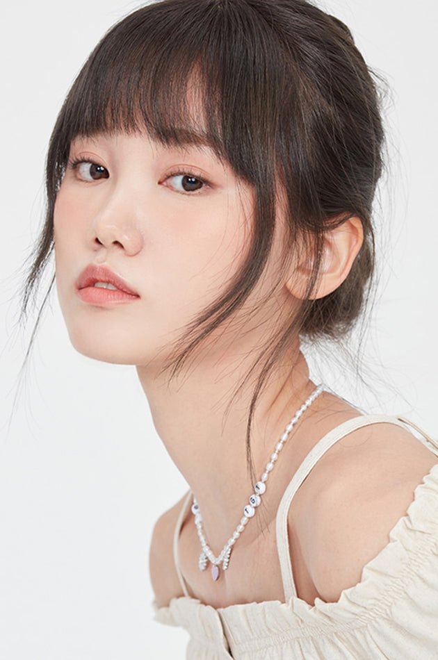 TARGETTO(ターゲット) HEART & DAISY PEARL NECKLACE_SILVER