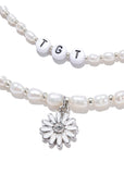 TARGETTO(ターゲット) HEART & DAISY PEARL NECKLACE_SILVER