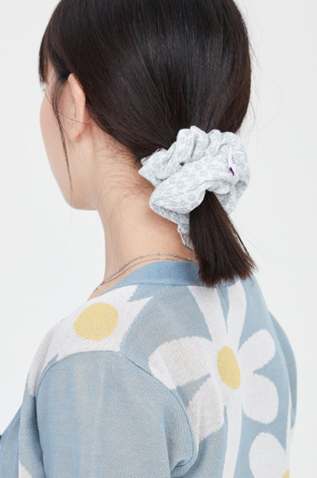 TARGETTO(ターゲット) DAISY JACQUARD SCRUNCHIES_LIGHT BLUE