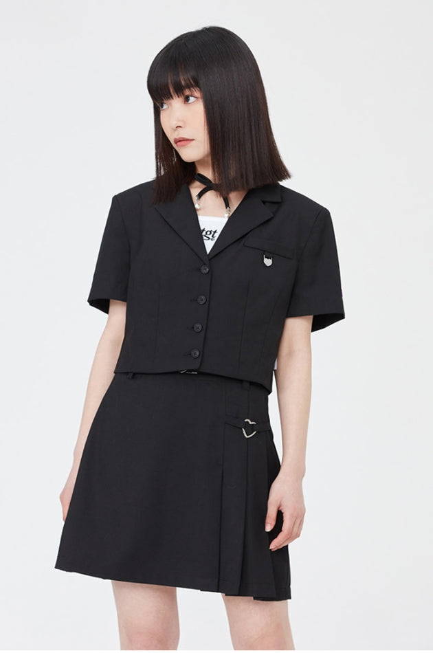 TARGETTO(ターゲット)  TGT HALF SLEEVED BLAZER_BLACK