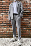 ランベルシオ(LANG VERSIO) 303 Line Crop Slacks GY