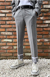 ランベルシオ(LANG VERSIO) 303 Line Crop Slacks GY