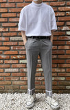 ランベルシオ(LANG VERSIO) 303 Line Crop Slacks GY