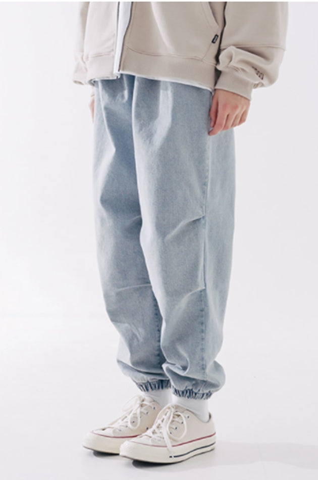 ダブルユーブイプロジェクト(WV PROJECT) Ian Balloon Banded Waist Pants GreyBlue MJLP7474