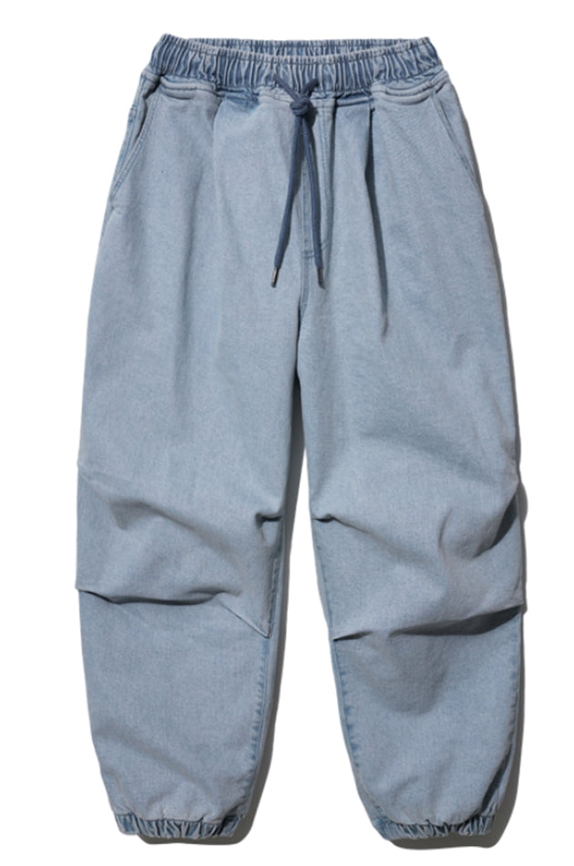 ダブルユーブイプロジェクト(WV PROJECT) Ian Balloon Banded Waist Pants GreyBlue MJLP7474