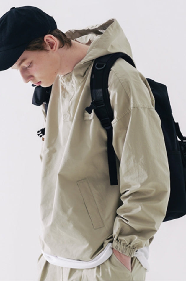 ダブルユーブイプロジェクト(WV PROJECT) Rex Anorak Hooded GreyBeige MJHD7462