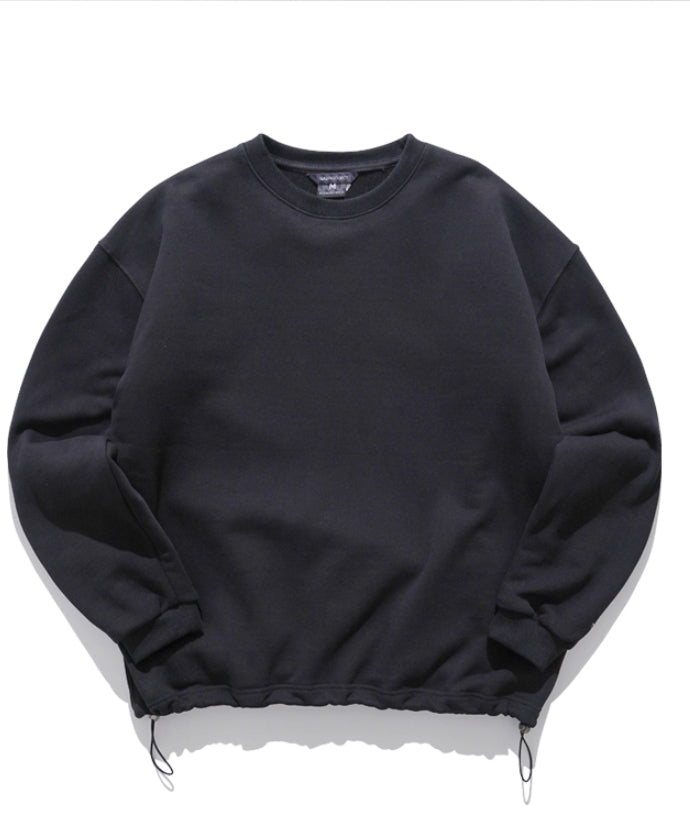 ダブルユーブイプロジェクト(WV PROJECT) Suffled sweatshirt Black JJMT7468