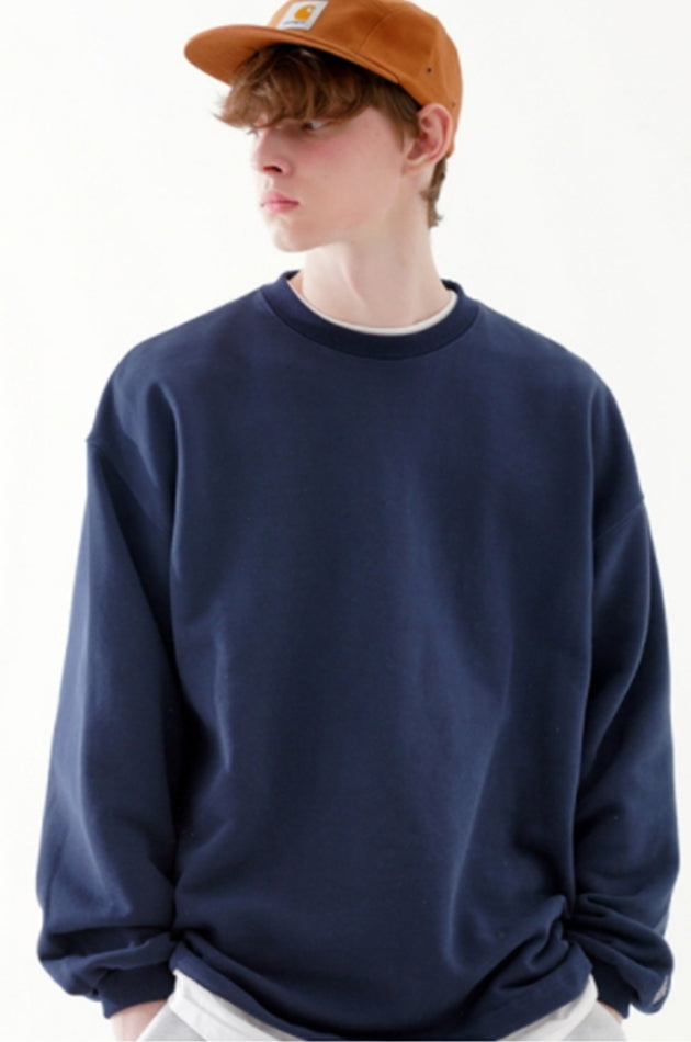 ダブルユーブイプロジェクト(WV PROJECT) Suffled sweatshirt Navy JJMT7468