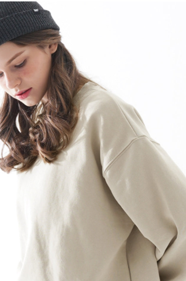 ダブルユーブイプロジェクト(WV PROJECT) Suffled sweatshirt Light Beige JJMT7468