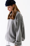 ダブルユーブイプロジェクト(WV PROJECT) Suffled sweatshirt Dark Grey JJMT7468