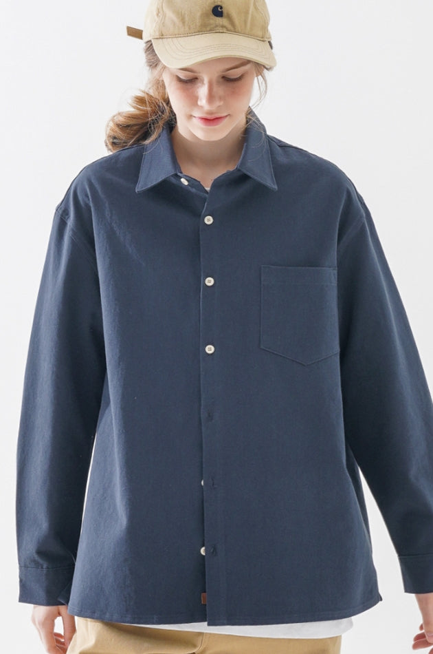 ダブルユーブイプロジェクト(WV PROJECT) Green day shirt Navy KMLS7472