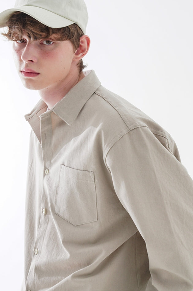 ダブルユーブイプロジェクト(WV PROJECT) Green day shirt Beige KMLS7472