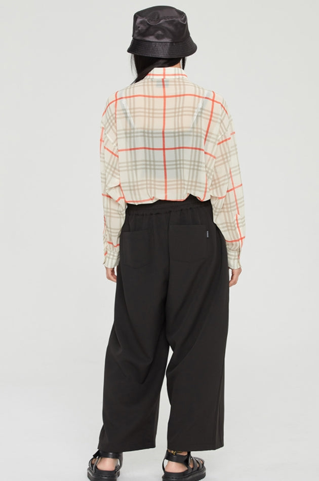 ロマンティッククラウン(ROMANTIC CROWN) WOMANS RELAX CHECK SHIRT_OATMEAL