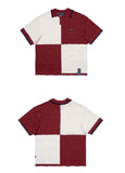 ロマンティッククラウン(ROMANTIC CROWN)  CHAIN KNIT POLO_BURGUNDY