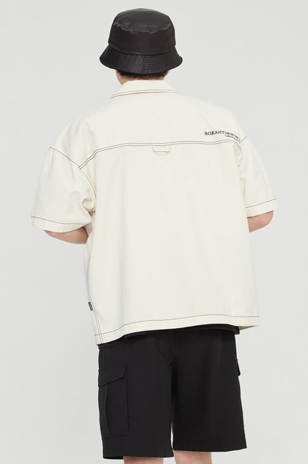 ロマンティッククラウン(ROMANTIC CROWN) TRUCKER SUMMER JAKET_OATMEAL